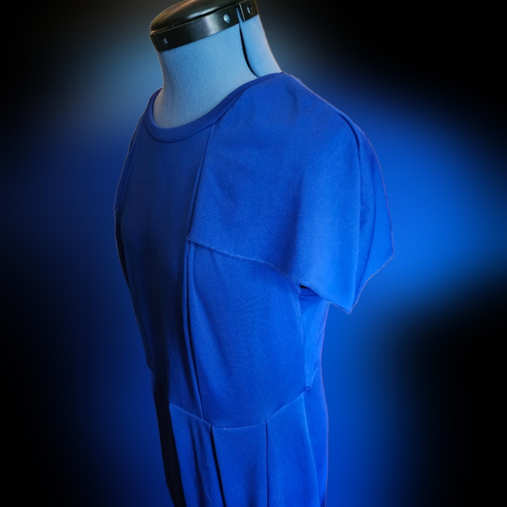 Women's Blue Retro Dress 0XL 60s Style